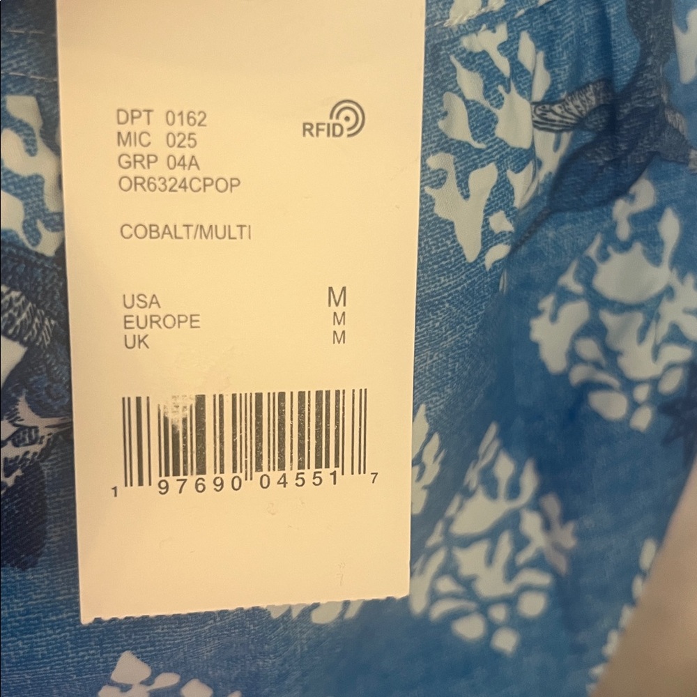 A Loves A Blue Printed Button-Front Dress - Picture 5 of 16